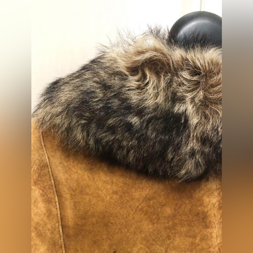 Ines et Marechal sheepskin fur moto jacket - Picture 7 of 8